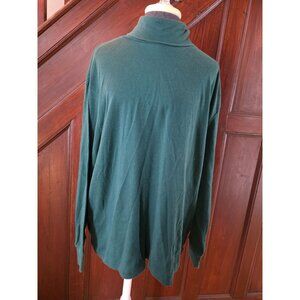 Golden Touch Forest Green Turtleneck Pullover Sweater Womens Long Sleeve